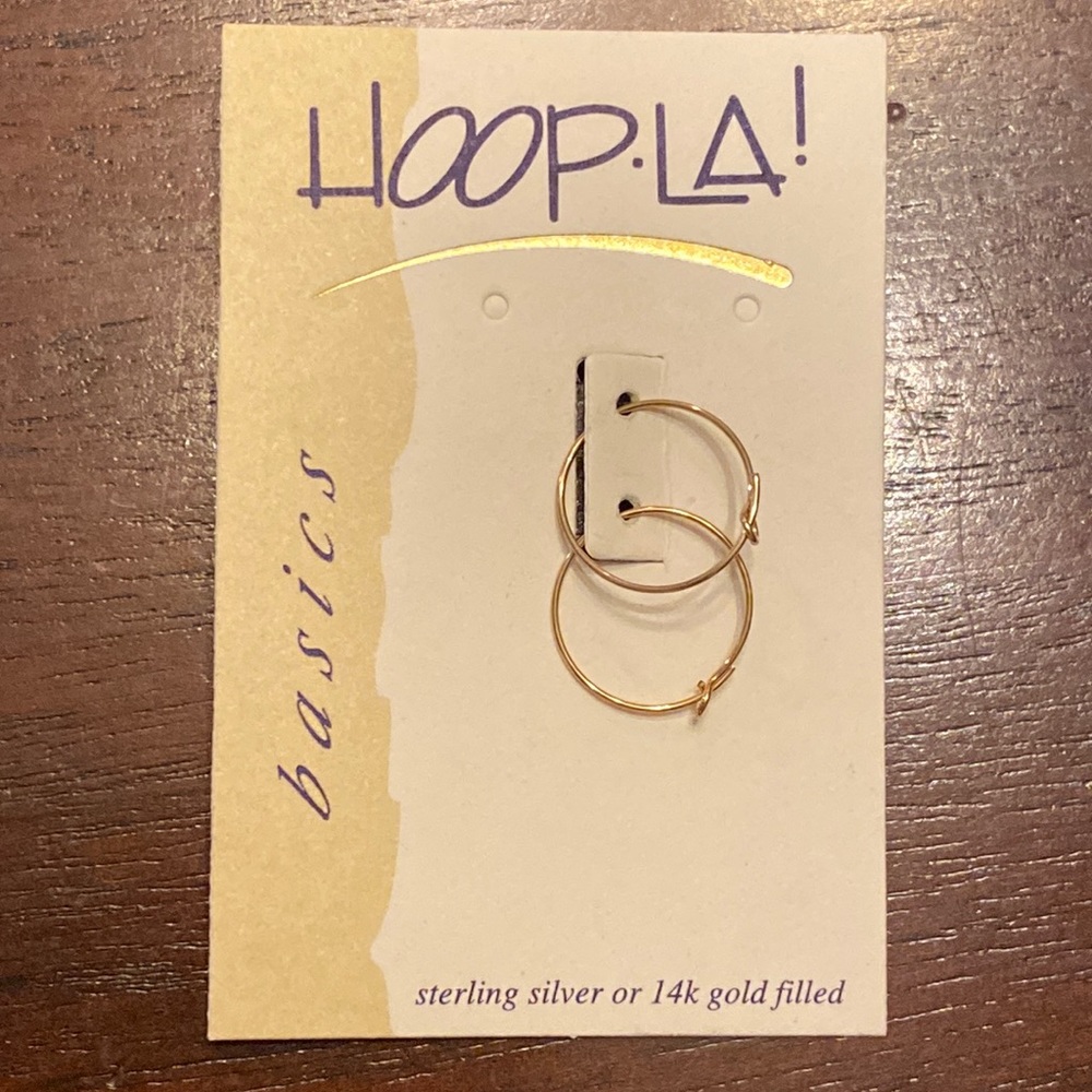 COPY - 14kt filled small wire hoop